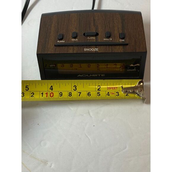 AcuRite 47567 LED Corded Digital Alarm Clock Wood Grain - Picture 9 of 11